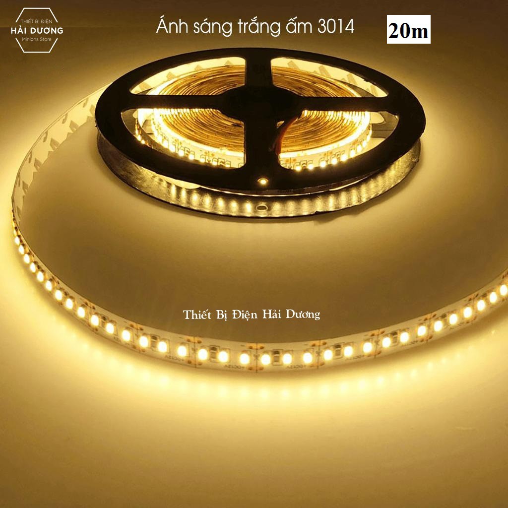 Đèn Led dây Việt Hàn 1 Hàng VH-3014 120 Mắt Led Ánh Sáng Trắng / Vàng Cuộn 10m - 20m