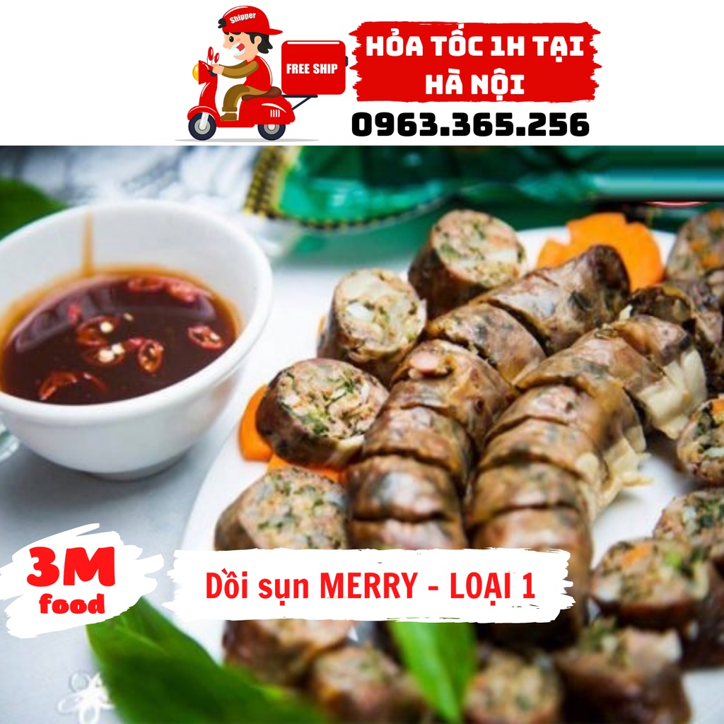 Dồi sụn Merry - Ngon số 1 thị trường 500gr  Hỏa tốc tại Hà Nội  3M FOOD GS