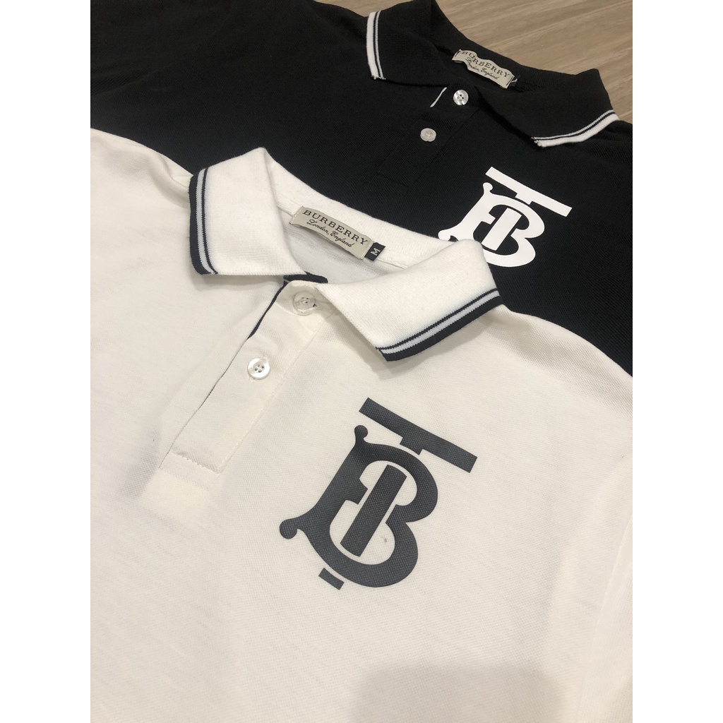 Áo Polo Nam Nữ In Chữ Vải Cá Sấu