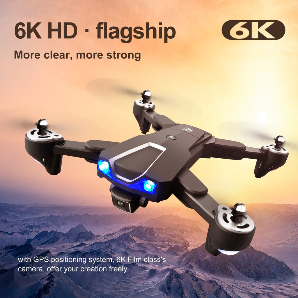 TẶNG TÚI ĐỰNG - Flycam 6k giá rẻ, Flycam LS25 camera 6K định vị GPS chống rung quang học, truyền hình ảnh về điện thoại