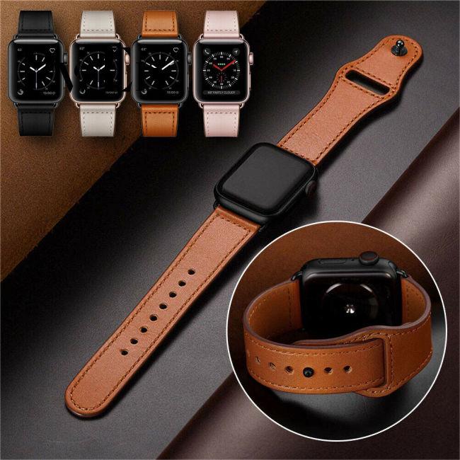Dây da thay đồng hồ Apple Watch Series 4 3 2 1 38/42mm