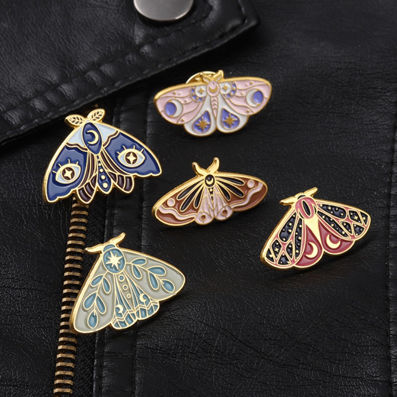 Ghim cài áo hình bướm hoạt hình nhiều màu sắc