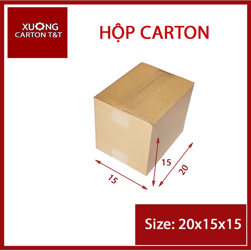 20x15x15 Hộp carton đóng gói