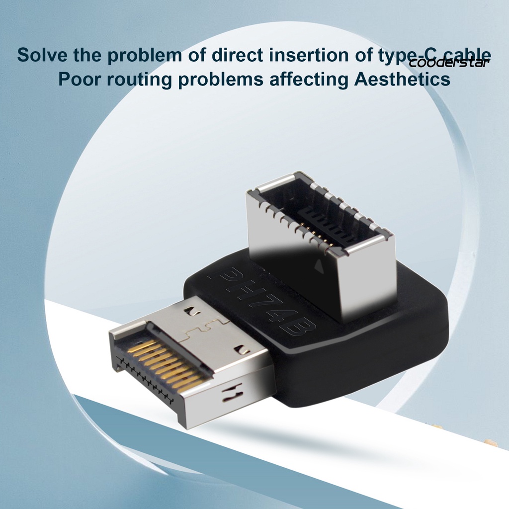 Đầu Nối Bo Mạch Chủ Tốc Độ Cao USB3.1 Type-C - E 90 Độ Cho Máy Tính