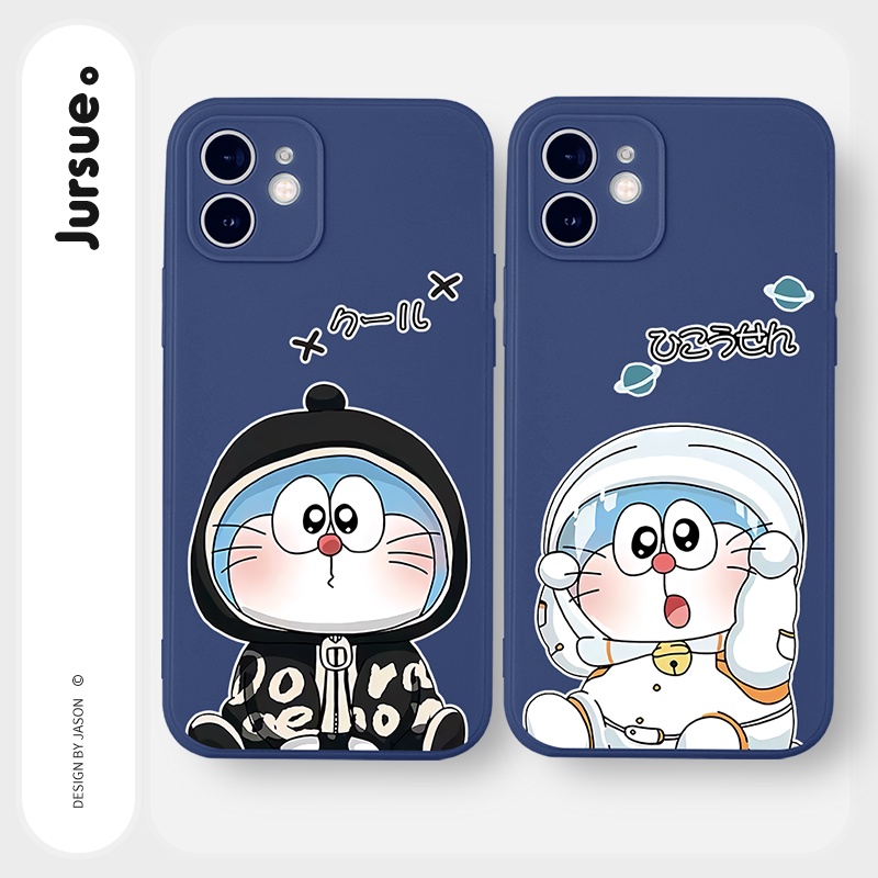 Ốp lưng JURSUE hoạt hình cặp đôi dễ thương đẹp Cho iPhone 14 13 12 11 Pro Max SE 2020 X XR XS 8 7 ip 6S 6 Plus kute Y2192