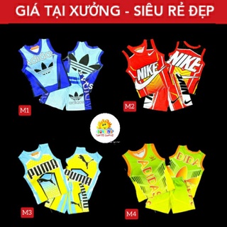 🔥loại 1 meckeykids🔥bbn93 20kg-40kg bộ bé trai size đại sát nách ba lỗ bống rổ thun lạnh 3d | đồ bộ bé trai