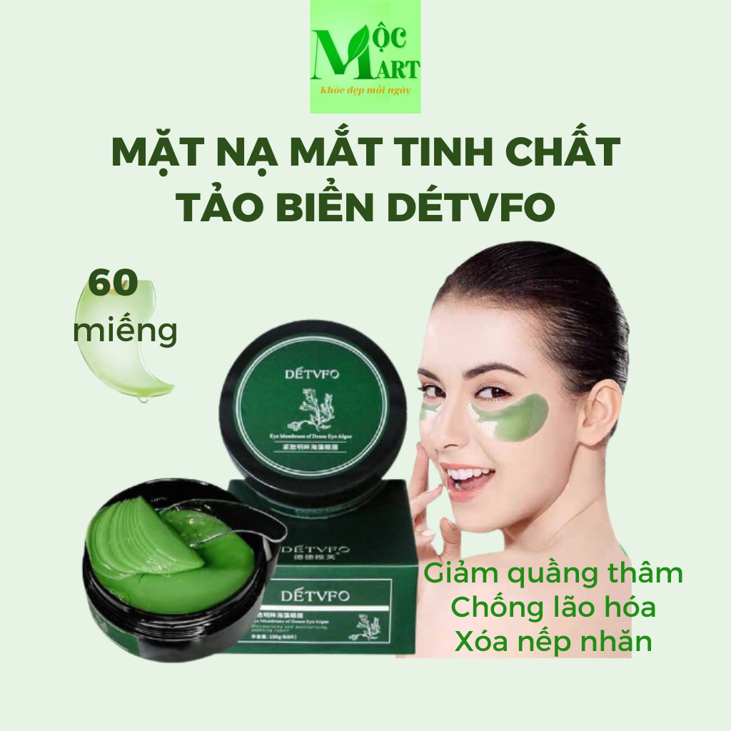 Mặt nạ mắt tinh chất tảo biển DÉTVFO 100g/60 miếng
