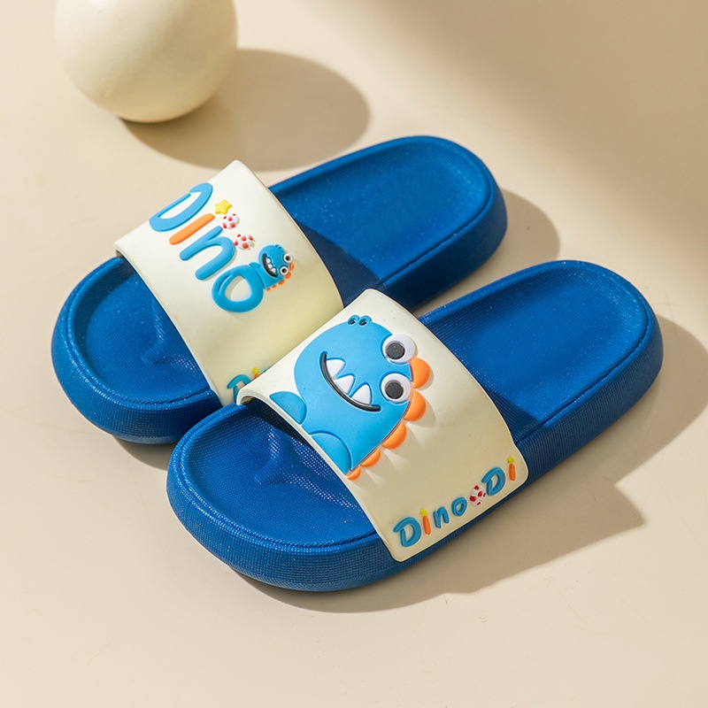 Dép lê cho bé trai bé gái hình khủng long, dép quai ngang Dino cho bé từ 3-8 tuổi Tula Store