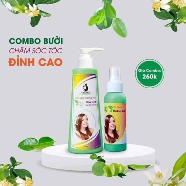 Dầu gội bưởi và tinh dầu bưởi Ngân Bình