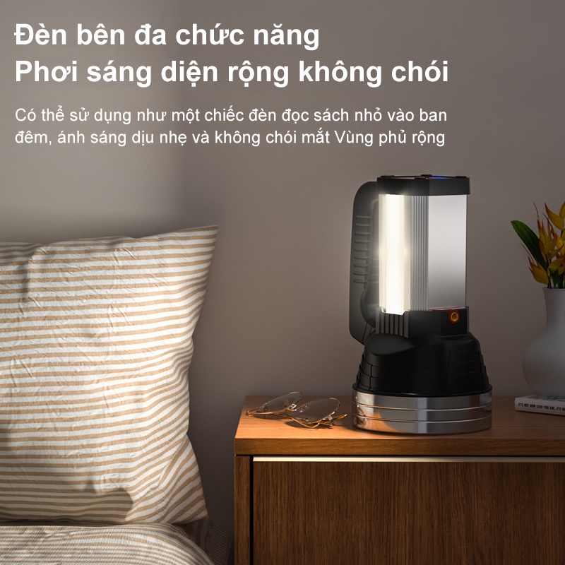 Đèn pin cầm tay siêu sáng 7000Lm 4 pin 12000m