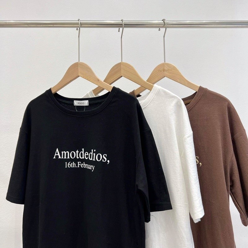 Áo thun nam nữ unise 💖 𝑭𝑹𝑬𝑬𝑺𝑯𝑰𝑷 💖 tay lỡ Angel Devil, áo phông cotton freesize AD-Trend KIM DUNG FASHION STORE