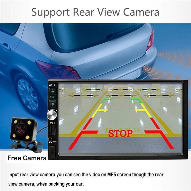 Máy nghe nhạc MP5 kết nối radio 2 Din 7012B 7 kết nối camera SWC hệ điều hành Android /IOS | BigBuy360 - bigbuy360.vn