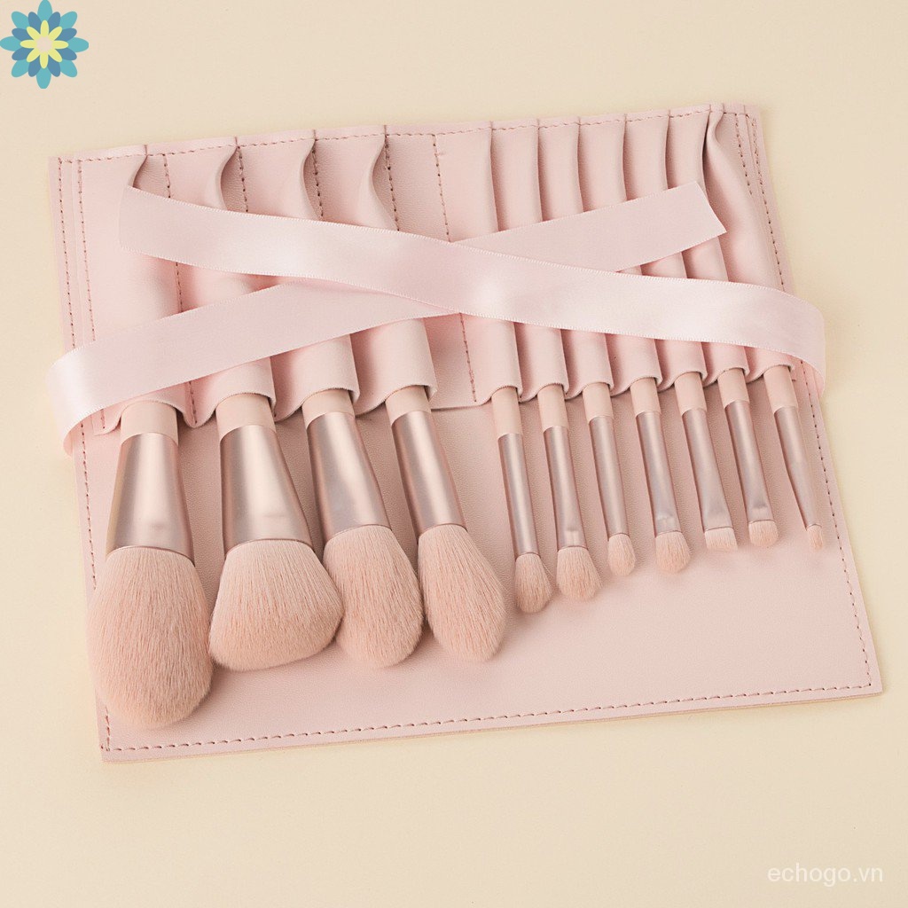 Bộ 11 Cọ Trang Điểm Lông Mềm Chất Lượng Cao Kèm Túi Đựng YD