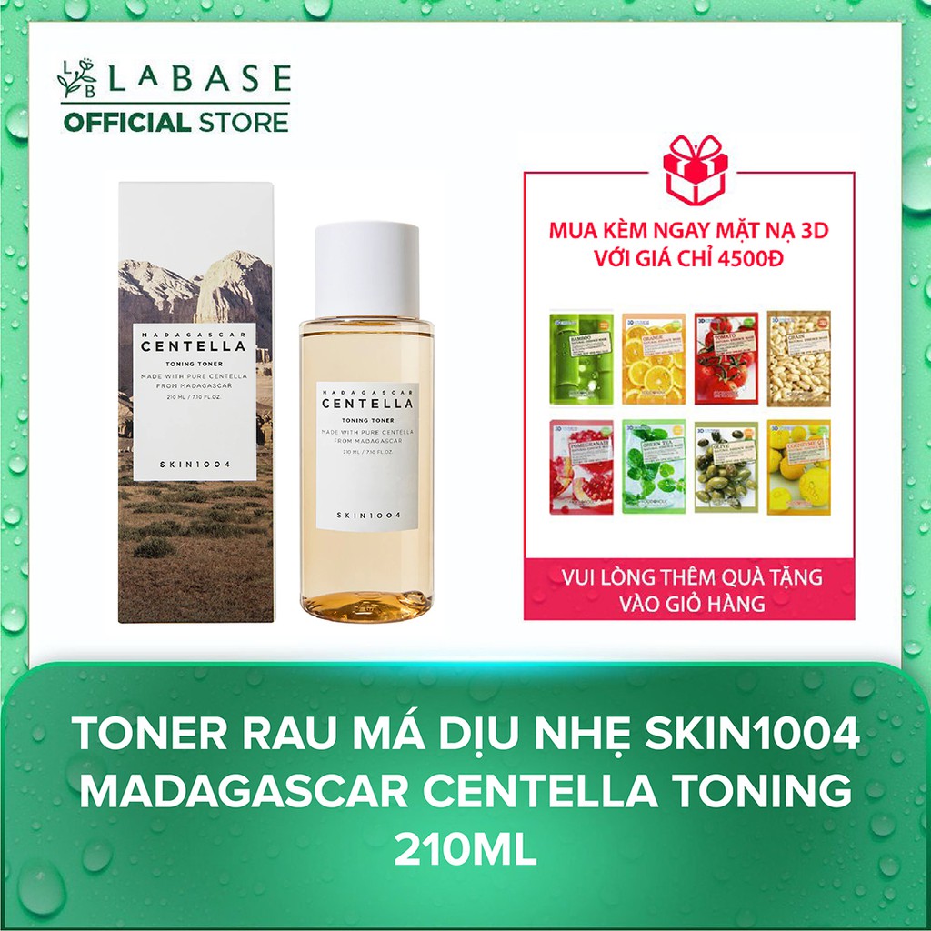 Toner Rau Má Dịu Nhẹ Skin1004 Madagascar Centella Toning 210ml - Hàng Nhập Khẩu