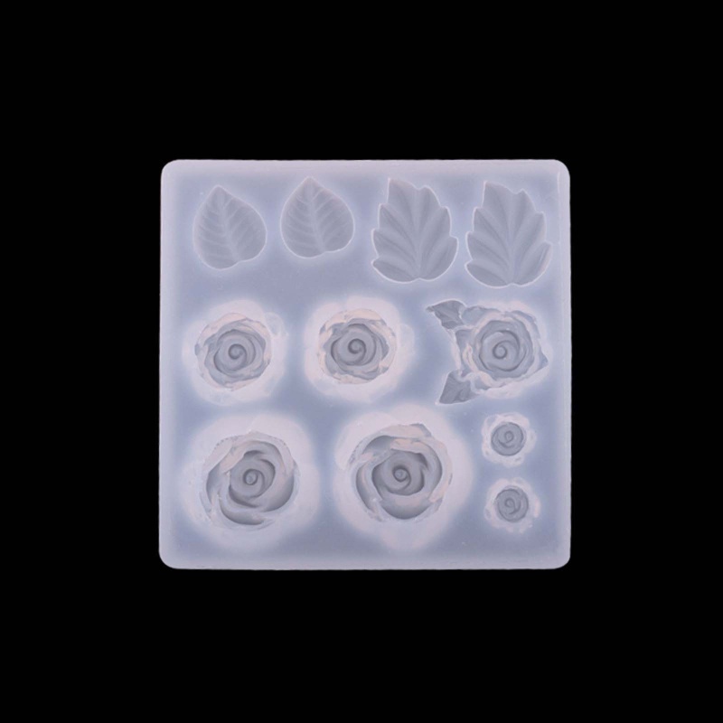 Khuôn Silicone Làm Bông Tai Resin DIY Hình Hoa Lá Thời Trang