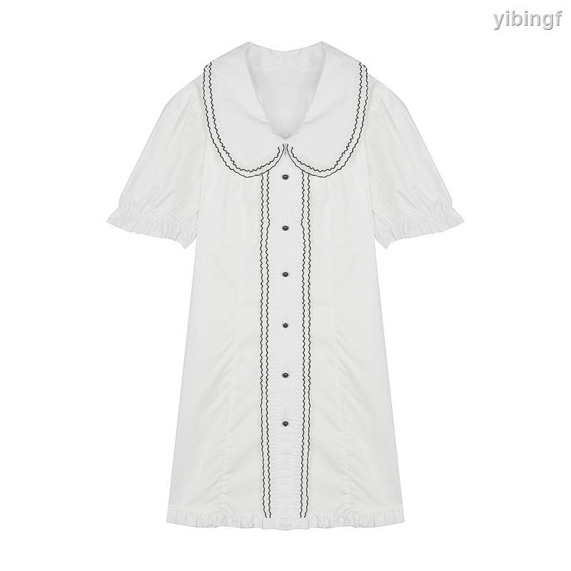 Đầm Ngắn Phối Bèo Nhún Kiểu Retro Pháp Thời Trang 2020 Cho Nữ | BigBuy360 - bigbuy360.vn