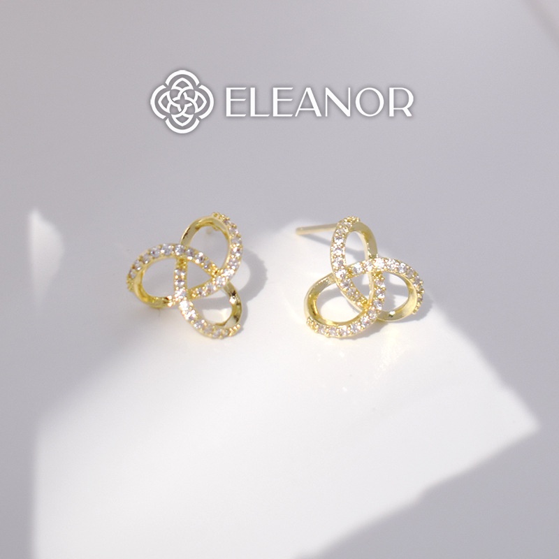 Bông tai nữ Eleanor Accessories đính đá phụ kiện trang sức nhỏ xinh
