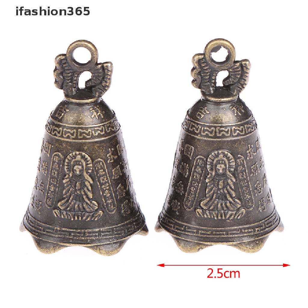 [ifashion365] Antique Bell Chinese Mini Sculpture Pray Guanyin Buddha Bell Shui Feng Bell VN