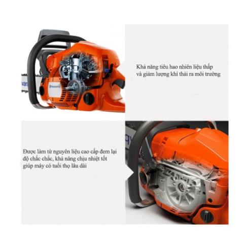 Máy cưa xích chạy xăng 365 huspvarna Thụy điển máy khoẻ bền bỉ_LT