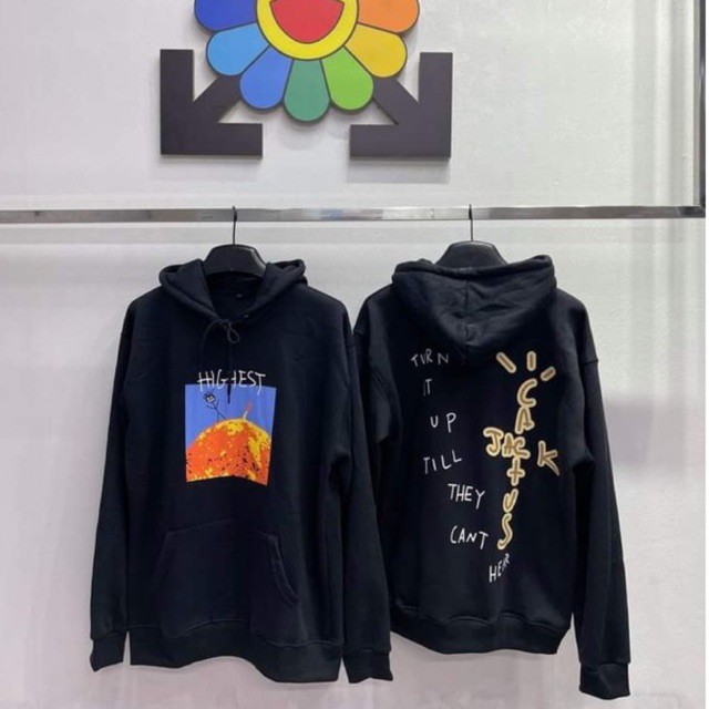 Áo hoodie Travis Scott Highest In The Room Sun cao cấp