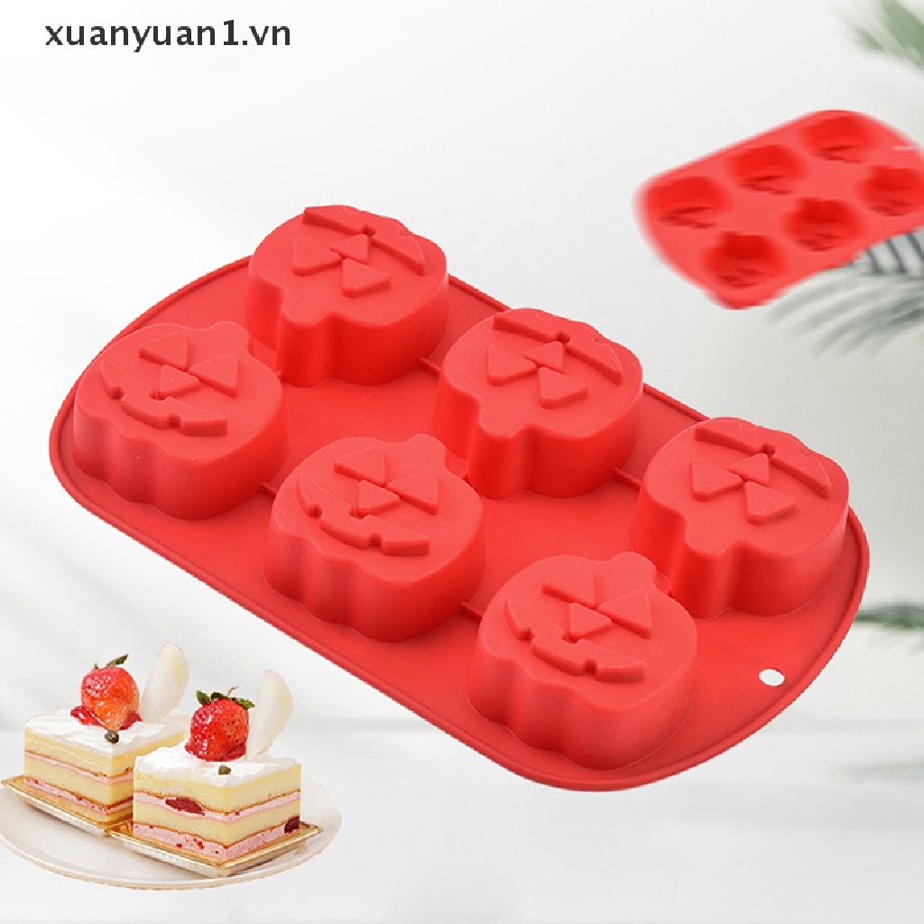 Khuôn Silicon Làm Kẹo Đường Trang Trí Bánh Kem Phong Cách Halloween