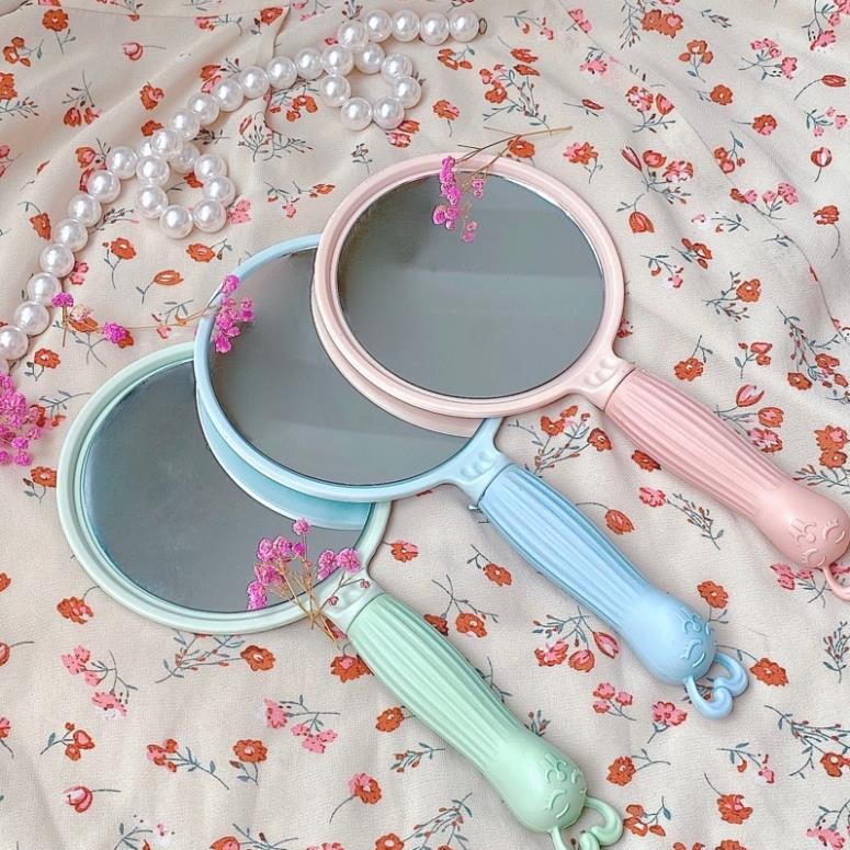 Gương Nhựa Nhỏ, Gương Cầm Tay 3 Màu Phù Hợp Để Decor