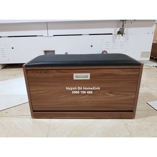 <Hàng lắp sẵn>Tủ giày thông minh kết hợp ghế ngồi đeo giày gỗ công nghiệp MDF