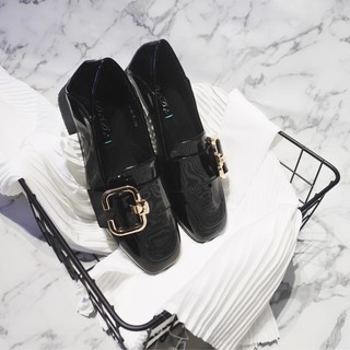 Giày loafer cao gót