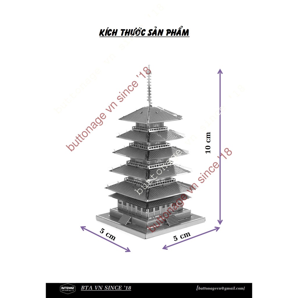 Mô Hình Lắp Ráp 3d Tháp Toji - Kyoto