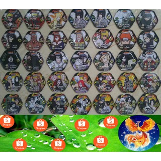 Thẻ sắt Toonies Naruto ( bộ thẻ lục giác 35 thẻ )