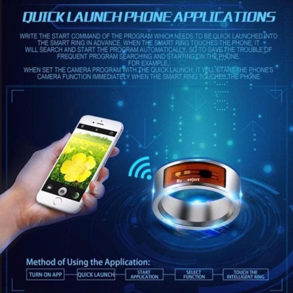 Nhẫn thông minh NFC kết nối điện thoại Android/iOS thông minh