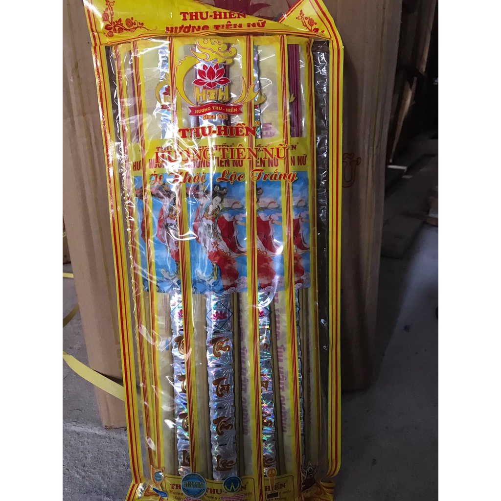 Hương trầm thảo mộc Thu Hiền cao cấp 38cm, nhang Thu Hiền chính hãng, hương cuốn tàn, đậu tàn trắng,