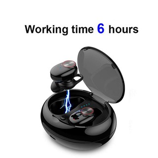 V5 Bluetooth 5.0 EDR Bluetooth Headset, 2PCS Wireless Earbud Mini True Bluetooth