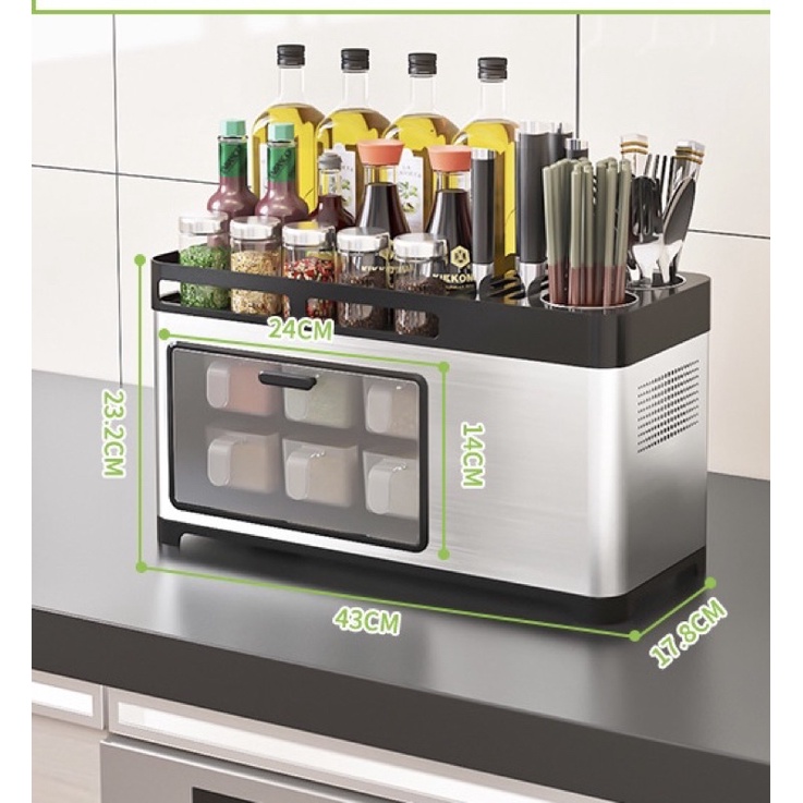 Hộp Gia Vị Inox Đa Năng | BigBuy360 - bigbuy360.vn