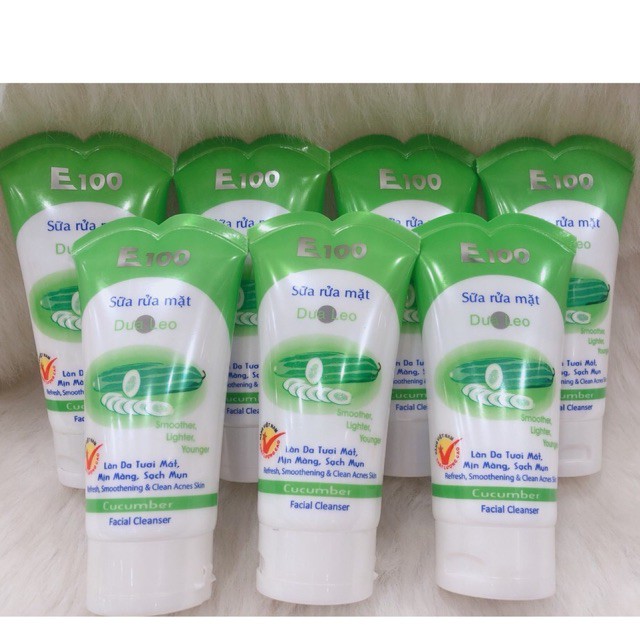 Sữa rửa mặt E100 dưa leo 100g