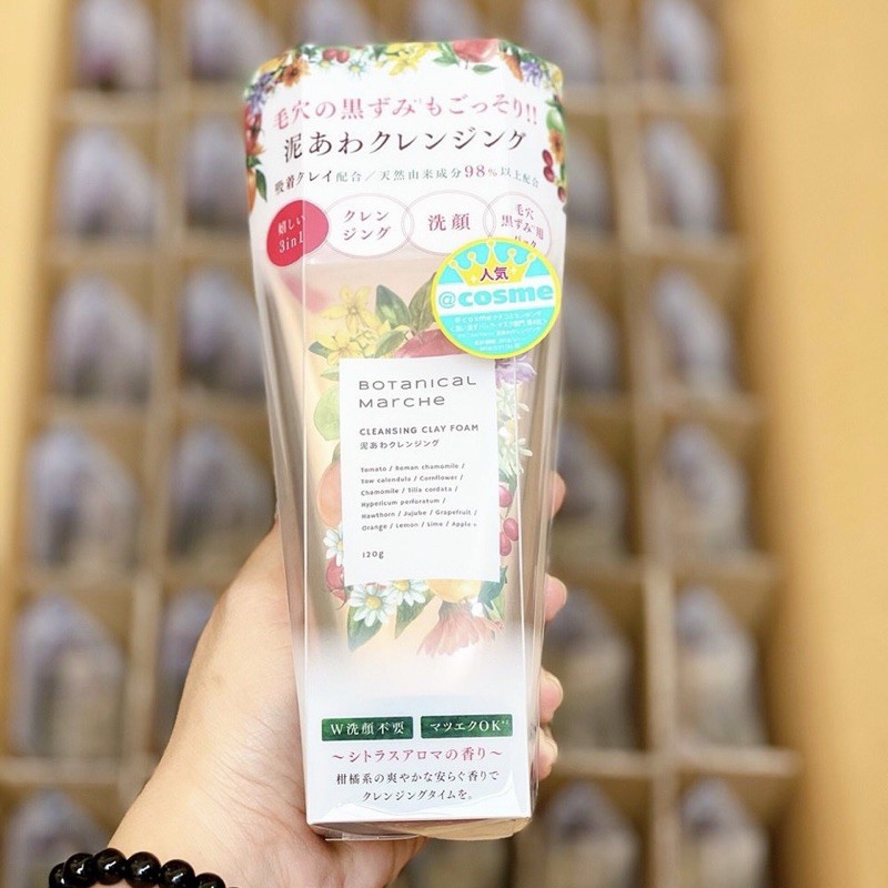 [Auth Nhật] Sữa Rửa Mặt Thảo Mộc Botanical Marche Nhật Bản 120g - Sữa Rửa Mặt 3 Trong 1 Thảo Mộc Botanical Nhật Bản