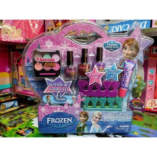 Bộ trang điểm phấn thật, sơn móng tay Elsa Barbie (trang điểm và sơn móng tay)