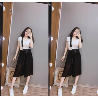 QUẦN ỐNG RỘNG GIẢ VÁY