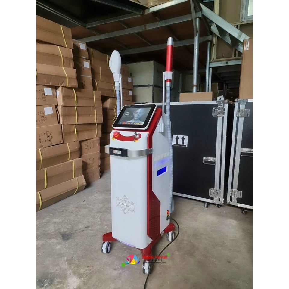 [ Hàng Loại 1 ] Máy Triệt Lông ELEGANT 2IN1 Triệt Lông Laser Xóa Xăm 2023
