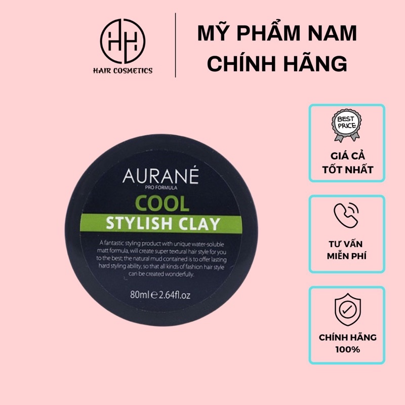Sáp vuốt tóc giữ nếp cao Aurane Cool Styling Clay