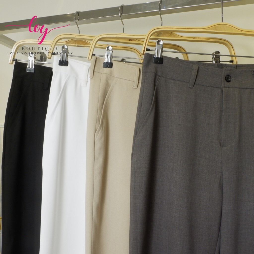 Quần tây nữ 💗 quần ống suông lưng cao ➖ chuẩn CÔNG SỞ nữ [ HÌNH + HÀNG SHOP THIẾT KÊ] | BigBuy360 - bigbuy360.vn