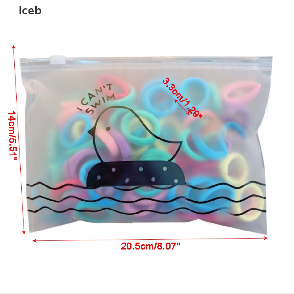 Set 50 / 100 Chun Buộc Tóc Nhiều Màu Sắc Dễ Thương Cho Bé