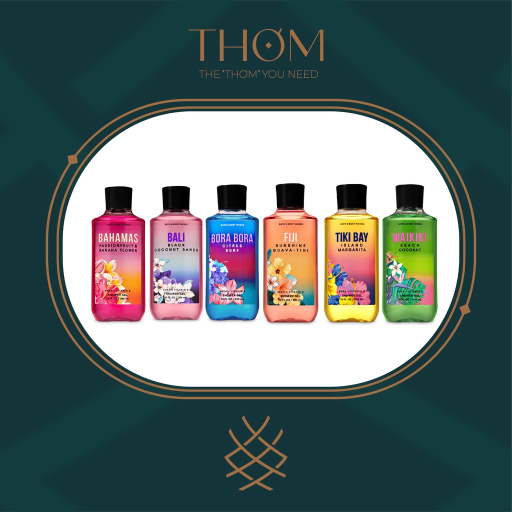 BALI | FIJI | WAIKIKI | BORA BORA | TIKI BAY | BAHAMAS XỊT THƠM TOÀN THÂN BATH &amp; BODY WORKS