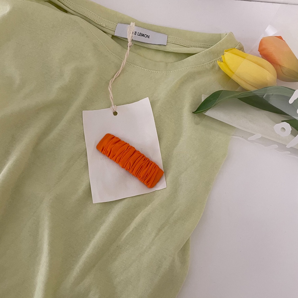 Kẹp tóc vải màu kẹo ngọt dễ thương thời trang dành cho nữ