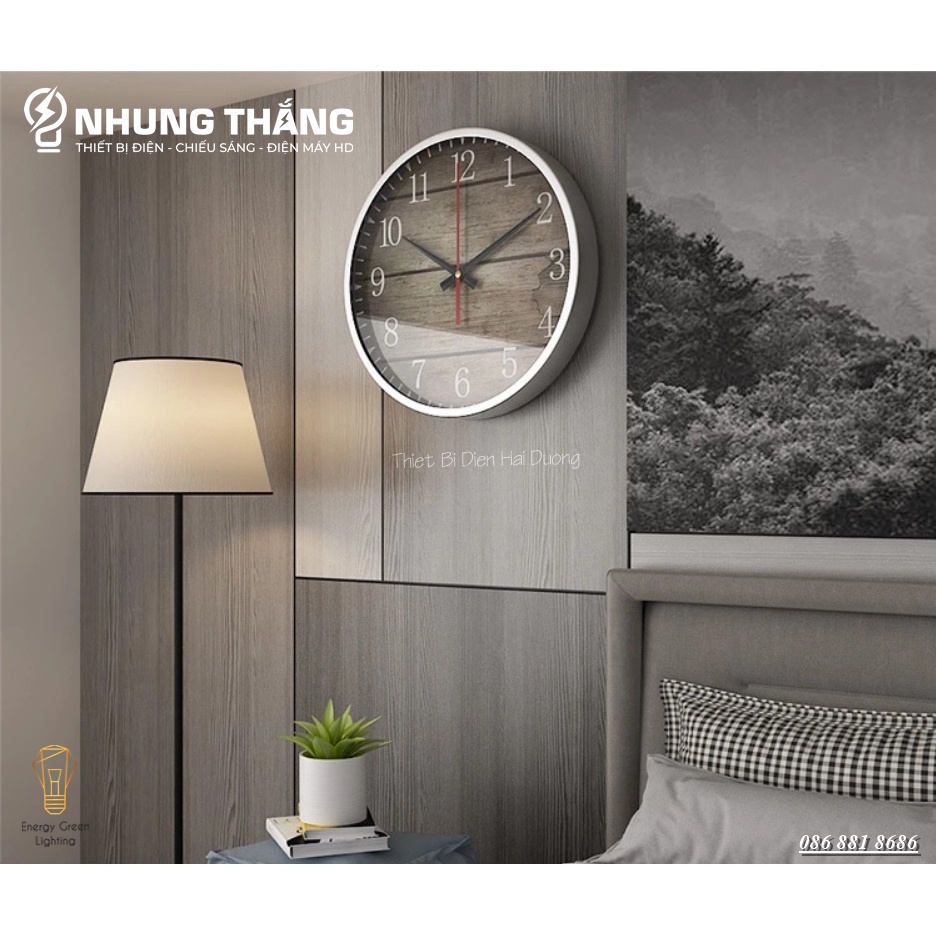 Đồng Hồ Treo Tường DH-9211 - Decor Phong Cách Vintage , Cổ Điển - Đường Kính 30.5CM