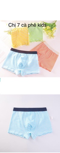 Quần sịp bé trai set 4 quần
