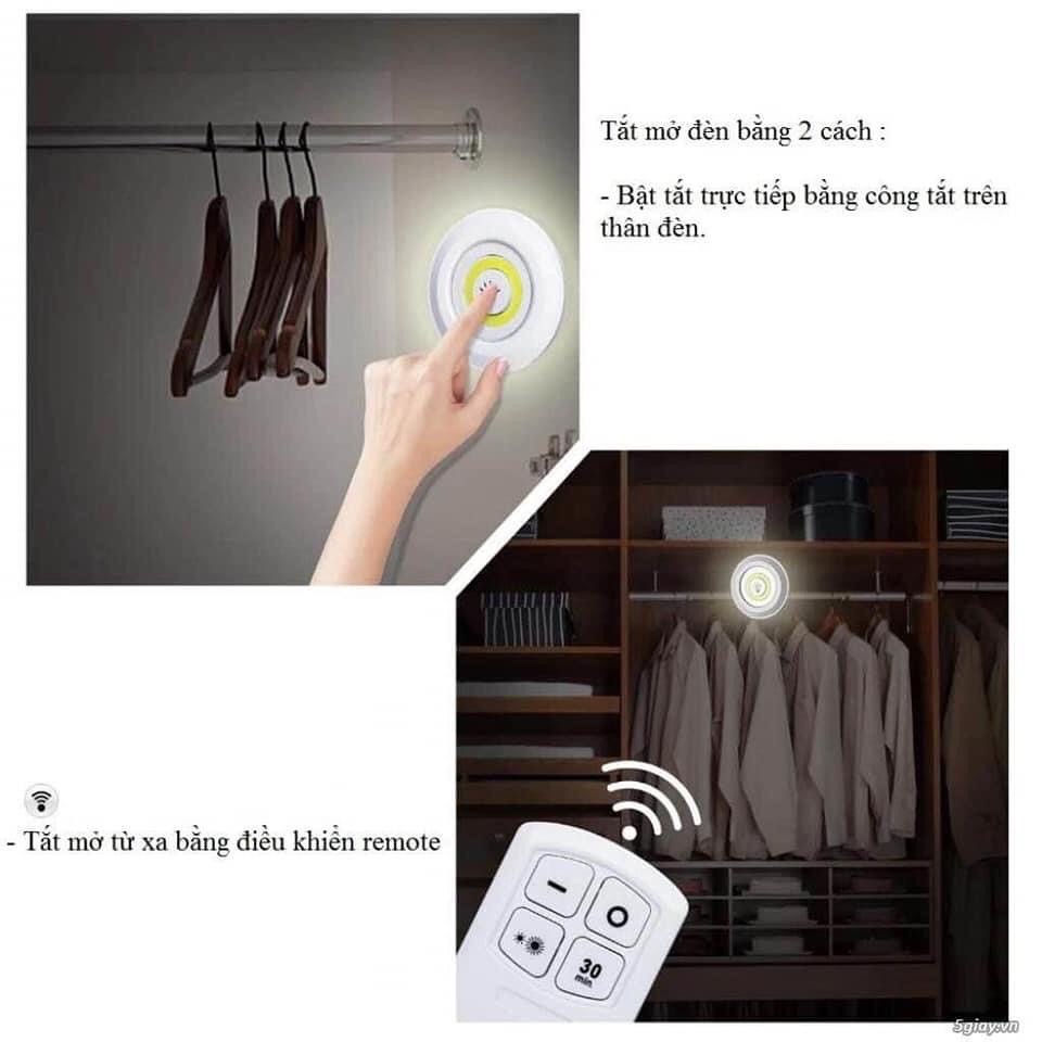 Bộ 3 đèn LED dán tường điều khiển từ xa, có hẹn giờ tắt