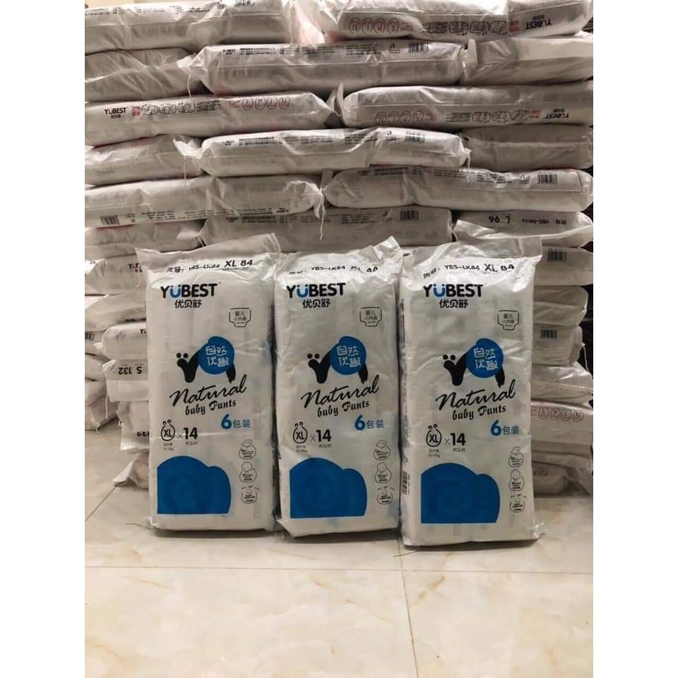 Combo 03 Bỉm Yubest quần/dán S132/M108/L96/XL84/XXL72