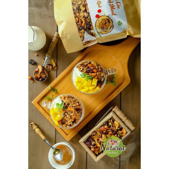 Ngũ cốc ăn kiêng nguyên vị, ngũ cốc giảm cân Granola gói 250g - B02 | BigBuy360 - bigbuy360.vn