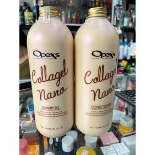 Cặp dầu gội xả opexs nano collagen 1000ml x2